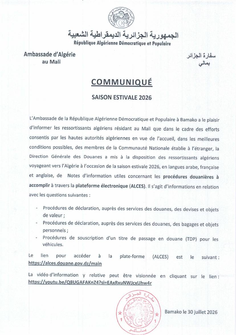 Communiqué