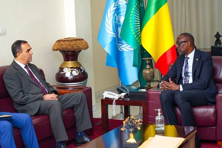 H.E. Mr. Kamel RETIEB, Ambassador of Algeria received today, September 12, 2024, by H.E. Mr. Abdoulaye DIOP, Minister of Foreign Affairs of Mali
